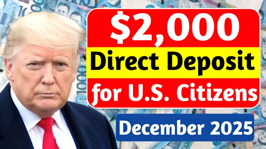 $2,000 Deposit Coming This December